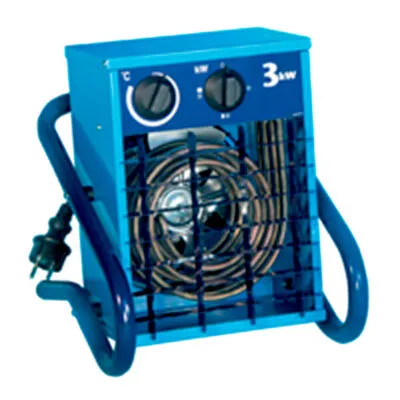VF 31 – Värmefläkt 3kW med sladd och stickpropp 230v 50/60Hz