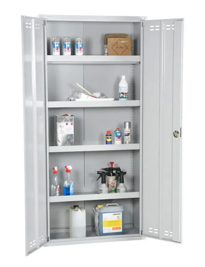 Chemical Cabinet 195x92x42 flatpack, Grey