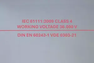 Switchboardmatting Class 4 – 50 kV grey 1000/1200mm