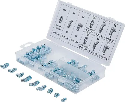 Sortiment Smörjnipplar M6-M10 110st