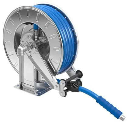 Slangupprullare vatten rostfri 10bar 25x34mm 30m 1m ansl slang