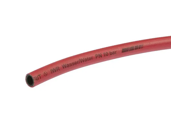Industrivattenslang röd 1,0 Mpa 1/2″ – 1″